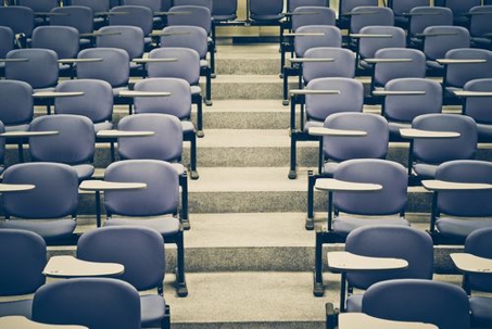 Chairs in a classroom
